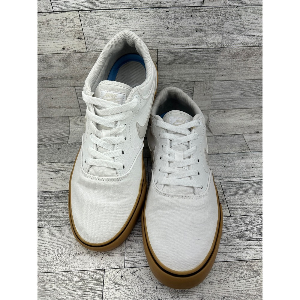 Nike SB Chron 2 Canvas White Gum Light Brown Skate Shoes DM3494-105 Men Sz 8.5
